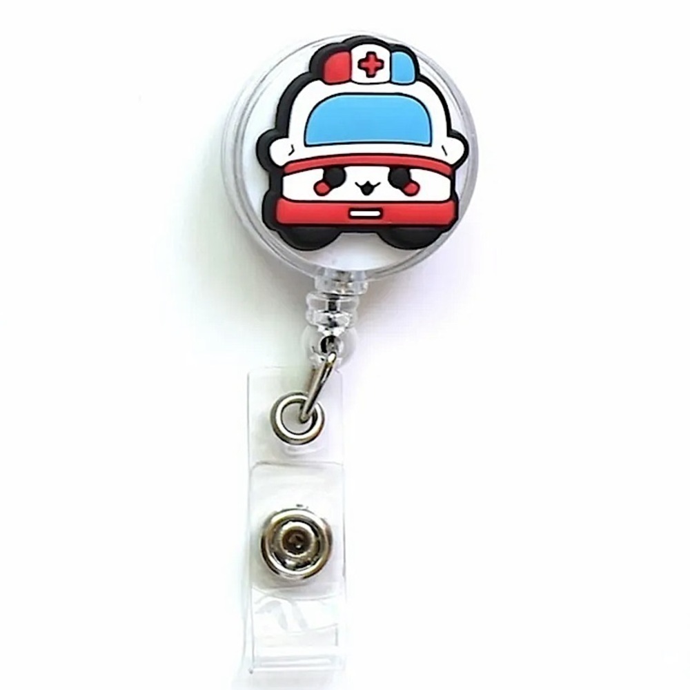 Retractable ID Badge Clip Medical